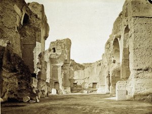 Die Ruinen der Thermen von Caracalla in Rom von Unknown photographer