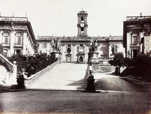 Ansicht des Kapitols mit dem Palazzo Senatorio, Rom von Unknown photographer
