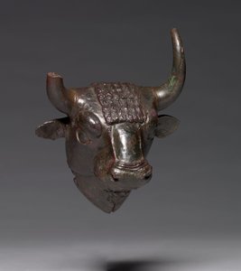 Stierkopf-Anhang, ca. 700-600 v. Chr.