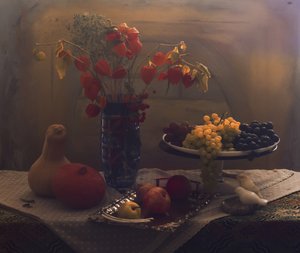 Herbstfrüchte Stillleben