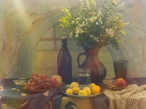 Frische Früchte und Blumen von UstinaGreen