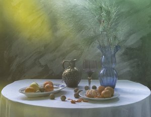 Rustikales Obststillleben