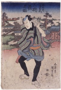 Mimasu Gennosuke in der Rolle von Kinoshitagawa Yoemon
