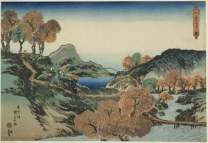 Ahornbäume betrachten von Utagawa Kunisada