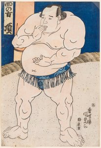 Porträt des Sumo-Ringers Itadaki von Utagawa Kunisada
