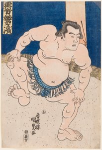 Porträt des Sumo-Ringers Koyanagi Tsunekichi von Utagawa Kunisada