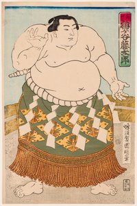 Porträt des Sumo-Ringers Umgatani von Utagawa  Kuniaki