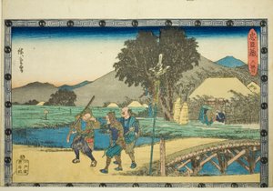 Akt 6, aus der Serie "Die Rache der loyalen Vasallen" von Utagawa Hiroshige