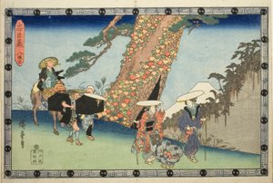 Akt 8, aus der Serie "Lagerhaus der treuen Vasallen" von Utagawa Hiroshige
