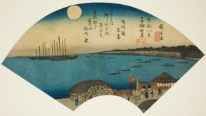 Herbstmond in Takanawa (Takanawa shugetsu), aus der Serie "Acht Ansichten der östlichen Hauptstadt (Toto hakkei)"