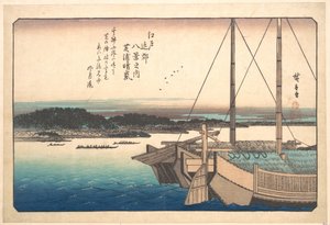 Aufklarendes Wetter bei Shibaura von Utagawa Hiroshige