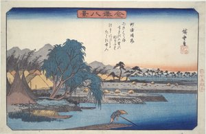 Aufklarendes Wetter bei Susaki, aus der Serie Acht Ansichten von Kanazawa von Utagawa Hiroshige