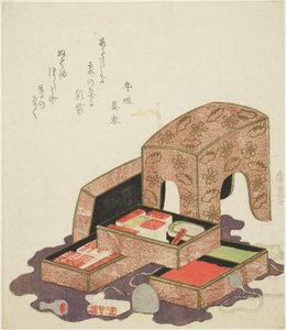 Sammlung von Siegeln in Lacktabletts von Utagawa Hiroshige