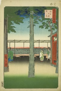 Morgendämmerung am Kanda Myojin Schrein (Kanda Myojin akebono no kei), aus der Serie "Hundert berühmte Ansichten von Edo (Meisho Edo hyakkei)"