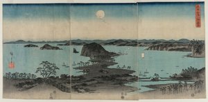 Acht Ansichten von Kanazawa bei Nacht, 1857