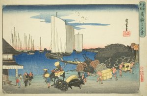 Abendansicht von Takanawa, aus der Serie "Berühmte Orte in der östlichen Hauptstadt"