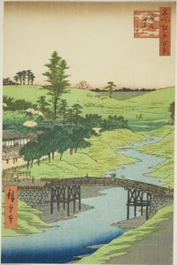Furukawa-Fluss, Hiroo, aus der Serie "Hundert berühmte Ansichten von Edo"