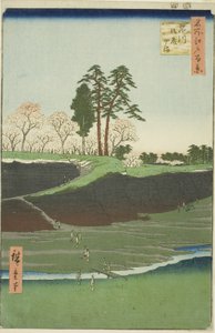 Goten Hill in Shinagawa, aus der Serie "Hundert berühmte Ansichten von Edo"