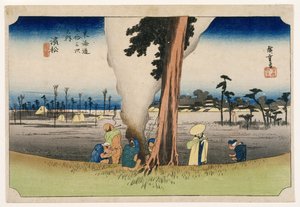 Hamamatsu, aus Dreiundfünfzig Stationen auf der Tokaido-Straße, ca. 1834