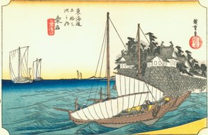 Kuwana von Utagawa Hiroshige