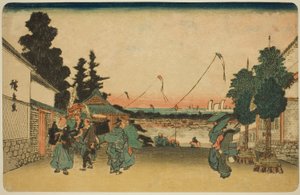 Kasumigaseki, aus der Serie "Berühmte Orte in Edo (Koto meisho)" von Utagawa Hiroshige