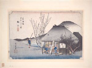 Mariko Teeladen, aus der Serie Dreiundfünfzig Stationen des Tokaido