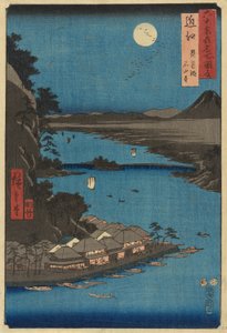 Provinz Mino: Yōrō-Wasserfall, aus der Serie Berühmte Orte in den sechzig Provinzen [von Japan] von Utagawa Hiroshige