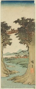 Affenbrücke von Utagawa Hiroshige