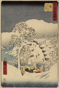 Nr. 38 Yamanaka-Dorf in Fujikawa, Juli 1855