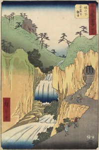 Nr. 49 Kannon in der Höhle, Sakanoshita, Juli 1855