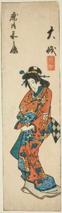 Oiso, Abschnitt des Blattes Nr. 3 aus der Serie "Ausschnittbilder des Tokaido (Tokaido harimaze zue)" von Utagawa Hiroshige