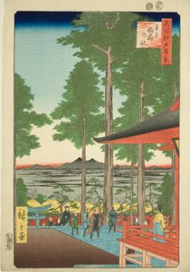 Oji Inari-Schrein, aus der Serie „Hundert berühmte Ansichten von Edo“ von Utagawa Hiroshige