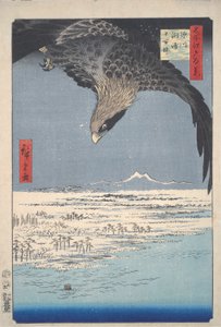 Ebene bei Susaki, Fukagawa, aus der Serie Einhundert Ansichten von Edo von Utagawa Hiroshige