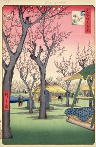 Pflaumengarten, Kamata, aus Einhundert berühmte Ansichten von Edo, Februar 1857