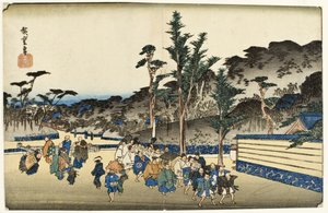 Bezirk von Zōjōji in Shiba von Utagawa Hiroshige