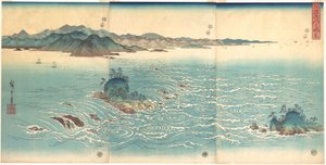 Stromschnellen bei Naruto von Utagawa Hiroshige