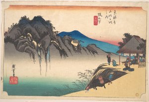 Saka-no-shita, Fude-sute Mine von Utagawa Hiroshige