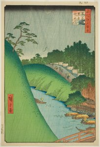 Seido und Kanda-Fluss von der Shohei-Brücke (Shoheibashi Seido Kandagawa), aus der Serie "Hundert berühmte Ansichten von Edo (Meisho Edo hyakkei)"