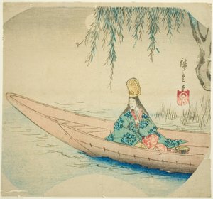 Shirabyoshi-Tänzerin im Asazuma-Boot von Utagawa Hiroshige