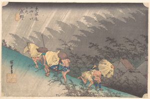 Regenschauer bei Shōno von Utagawa Hiroshige