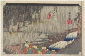 Frühlingsregen, Tsuchiyama, ca. 1833