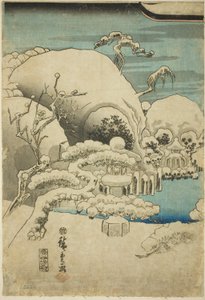 Taira no Kiyomori sieht eine Erscheinung (Taira no Kiyomori kaii o miru zu) von Utagawa Hiroshige