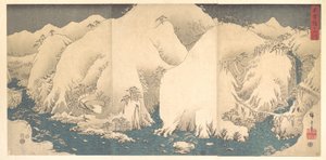 Die Kiso-Berge im Schnee
