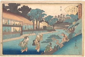 Die Ōgiya in Ōji von Utagawa Hiroshige