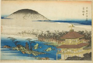 Der Tempel des Goldenen Pavillons, aus der Serie "Berühmte Orte in Kyoto"