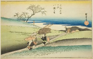 Das Dorf Yase (Yase no sato), aus der Serie "Berühmte Orte in Kyoto (Kyoto meisho no uchi)" von Utagawa Hiroshige