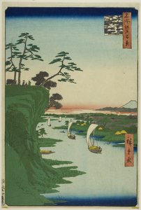 Blick auf Konodai und den Tone-Fluss, aus der Serie "Hundert berühmte Ansichten von Edo"
