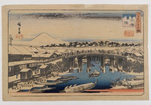Ansicht der Nihonbashi-Brücke, Edo (Edo Meisho)
