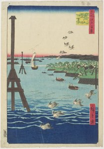 Blick auf die Shiba-Küste, Februar 1856