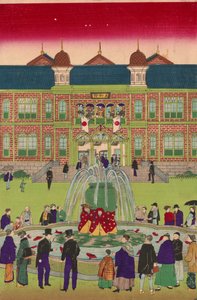 Zweite nationale Industrieausstellung im Ueno-Park von Utagawa Hiroshige III